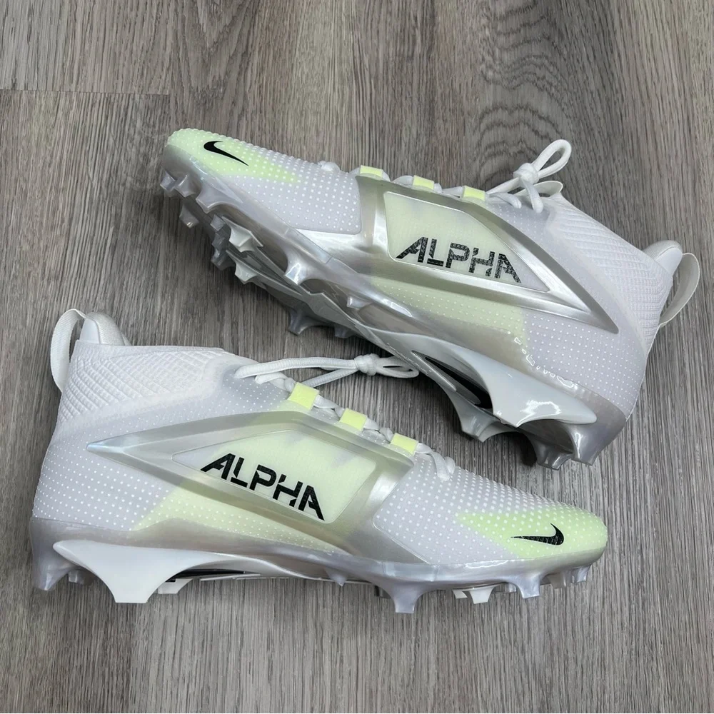 New Nike Alpha Menace 4‎ Elite Football Cleats White Men Size 11.5 FD7036-100